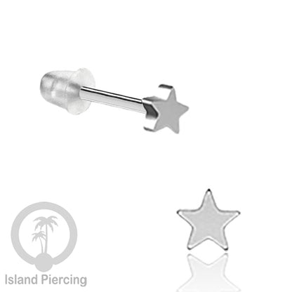 Anting Stud Stainless steel warna silver kualitas tinggi