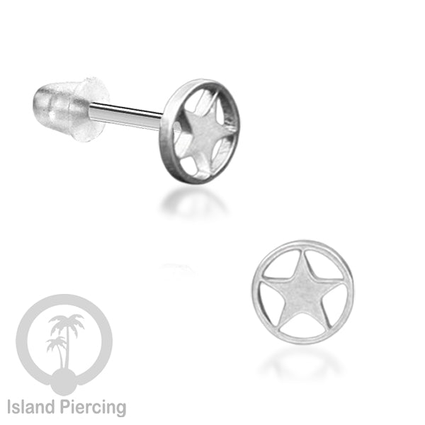 Anting Stud Stainless warna silver design yang cantik dengan banyak pilihan menarik