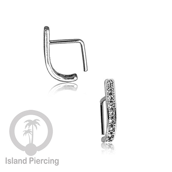 Nose Piercing Jewelry Perhiasan Hidung Nose Screw warna silver &amp; gold