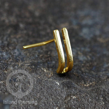 Nose Piercing Jewelry Perhiasan Hidung Nose Screw warna silver &amp; gold