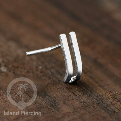 Nose Piercing Jewelry Perhiasan Hidung Nose Screw warna silver &amp; gold