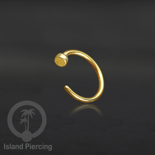 Nose Piercing Jewelry Perhiasan Hidung Nose Ring polos warna silver &amp; gold