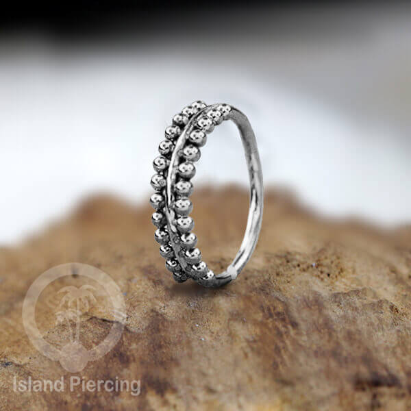 Nose Ring Piercing Jewelry Perhiasan Hidung banyak model keren warna silver