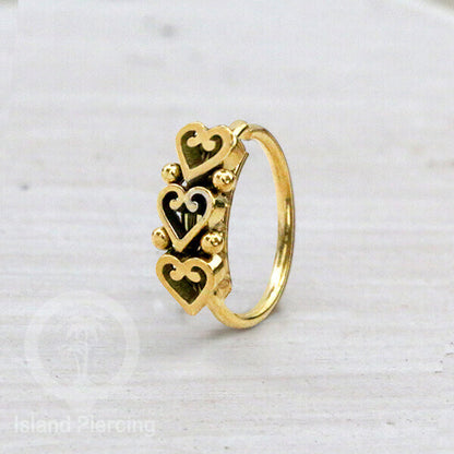 Nose Ring Piercing Jewelry Perhiasan Hidung banyak model keren warna gold