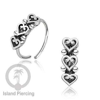 Nose Ring Piercing Jewelry Perhiasan Hidung banyak model keren warna silver