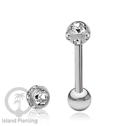 Tindik Lidah stainless warna Silver banyak motif menarik, Unique Tounge Piercing Jewelry