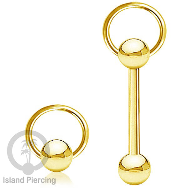 Tindik Lidah stainless warna Gold banyak motif menarik, Unique Tounge Piercing Jewelry