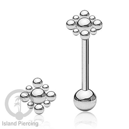 Tindik Lidah stainless warna Silver banyak motif menarik, Unique Tounge Piercing Jewelry