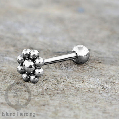 Tindik Lidah stainless warna Silver banyak motif menarik, Unique Tounge Piercing Jewelry