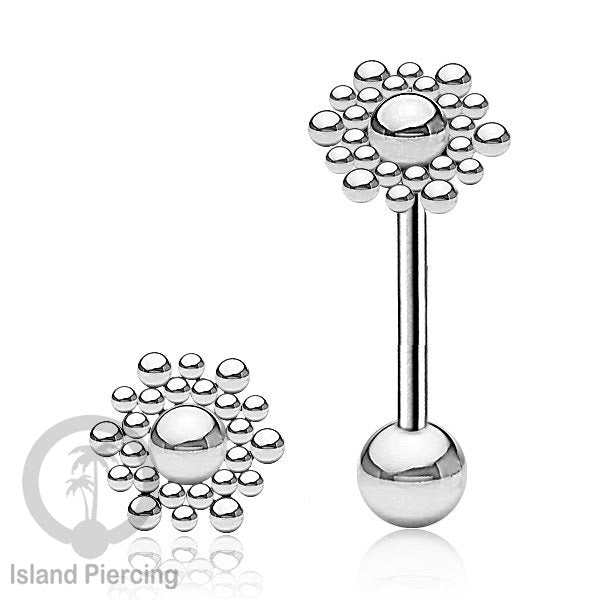Tindik Lidah stainless warna Silver banyak motif menarik, Unique Tounge Piercing Jewelry